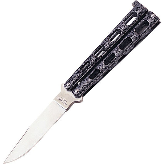 Bear & Son 113 BC113 Butterfly Knife Silver Vein Handles