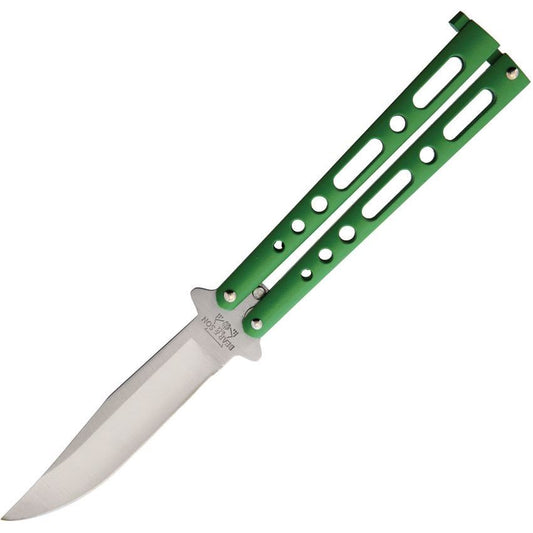 Bear & Son 117GR Butterfly Satin Knife Green Handles