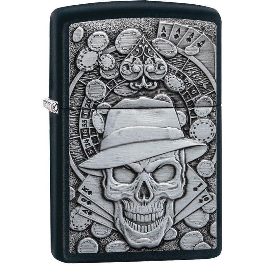 Zippo 14623 Gambling Skull Lighter