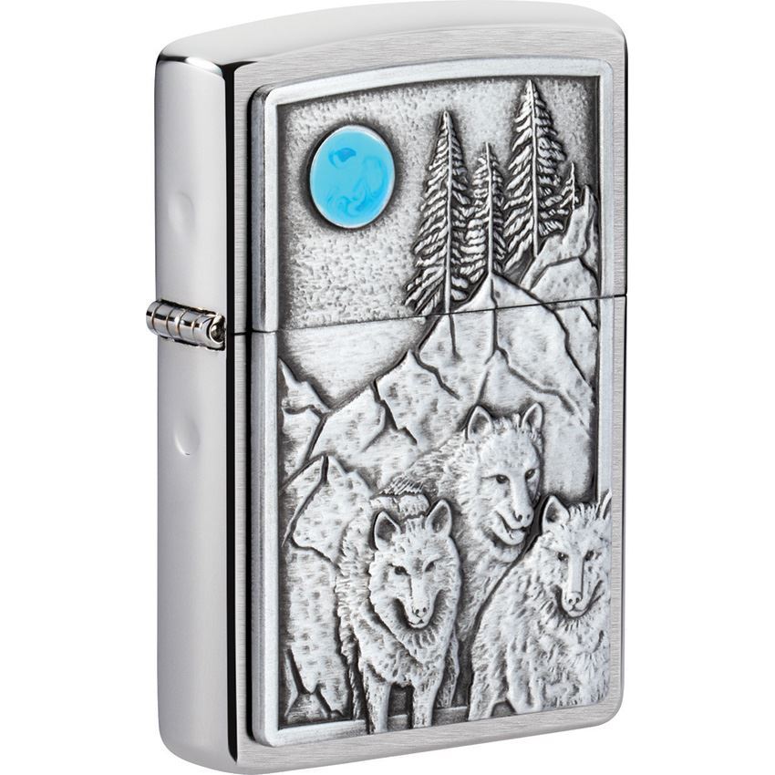 Zippo 17217 Wolf Pack and Moon Lighter