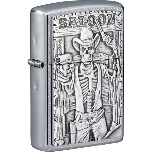 Zippo 17220 Saloon Skull Lighter