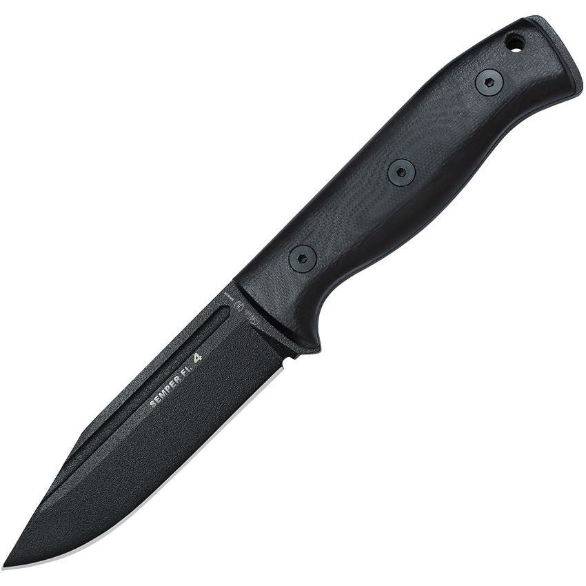 Nieto 131N Semper Fi 4 Fixed Blade Black