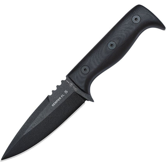 Nieto 132N Semper Fi 5 Fixed Blade Black