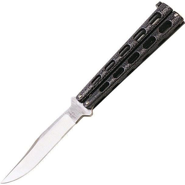 Bear & Son 114 BC114 Butterfly Knife Silver Vein Handles