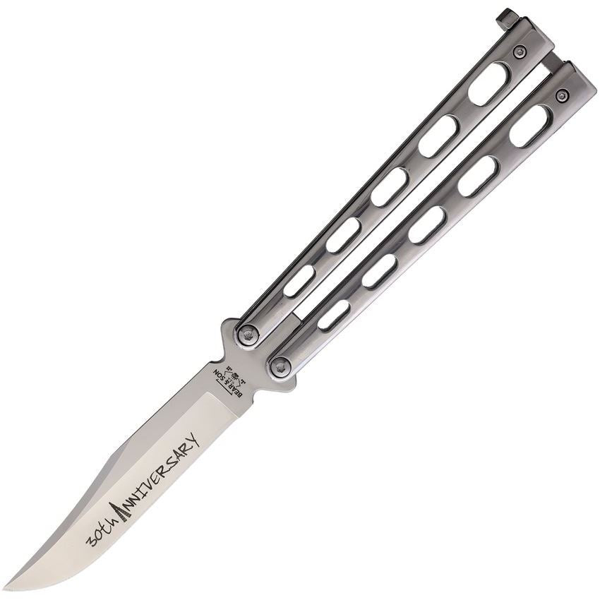 Bear & Son ANNSS14D2 BCANNSS14D2 Anniversary Butterfly Satin Knife Stainless Handles