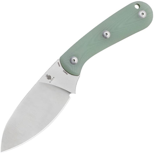 Kizer 1044C2 Baby Fixed Blade Jade G10