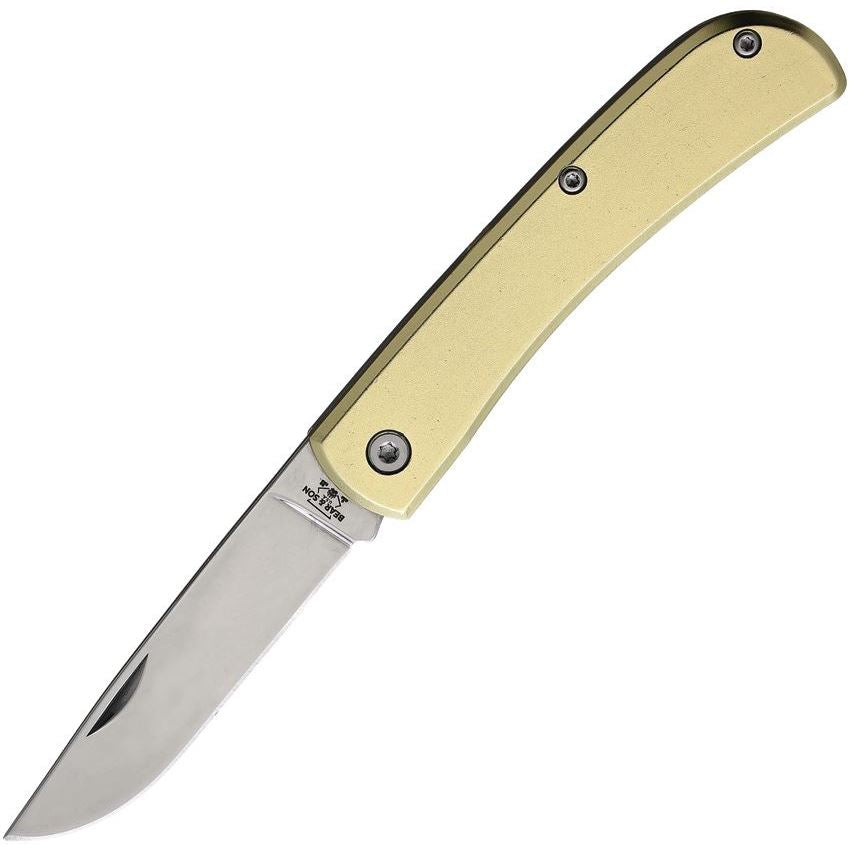 Bear & Son C137 Folder Knife Gold Handles