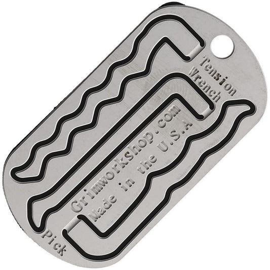 Grim Workshop TAG002 Lock Picking Dog Tag Tool