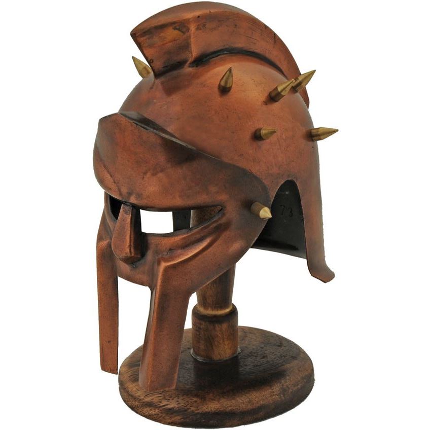 India Made 230975 Mini Gladiator Helmet w/ Stand