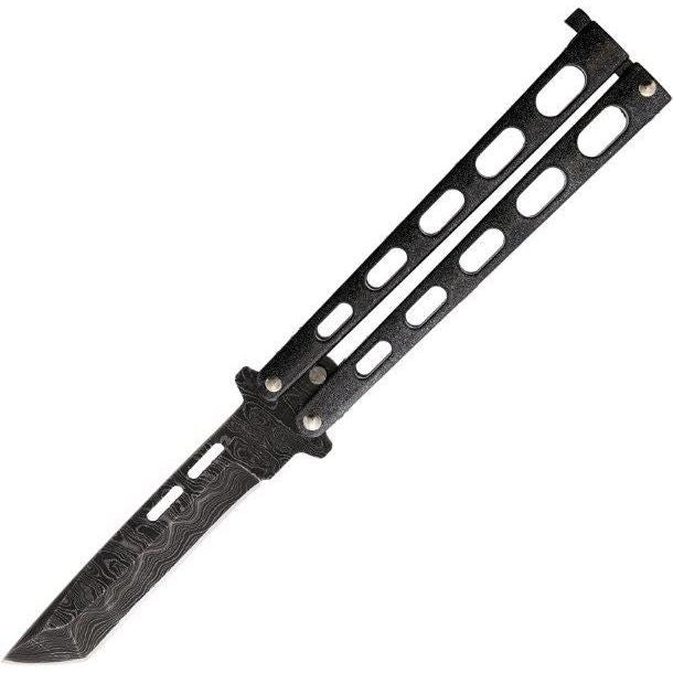 Bear & Son 115TANGXD Tanto Butterfly Knife Galaxy Handles