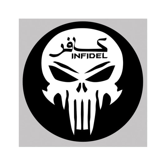 United States Tactical BS755 Sticker Infidel Skull