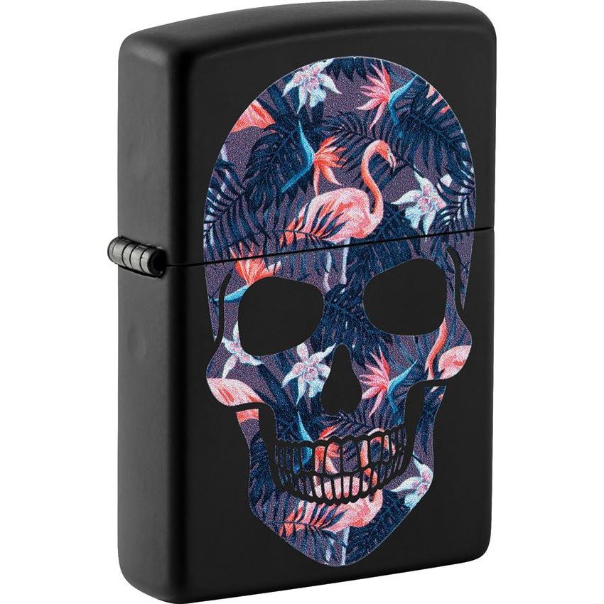 Zippo 71854 Flamingo Skull Lighter