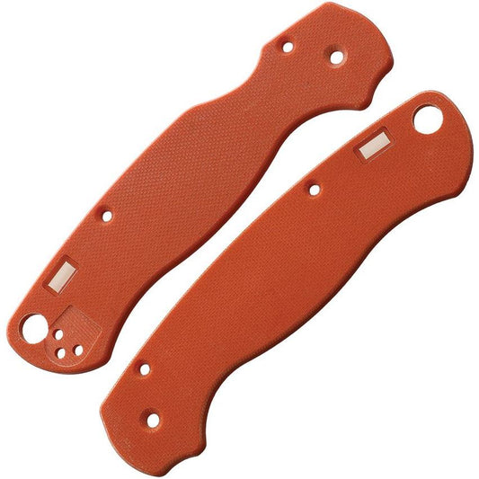 Glow Rhino KSP2SOG Spyderco Para2 Scales Orange