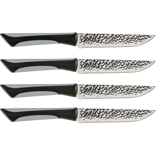 Kai 7075 Luna 4pc Steak Set Carbon Knife Black/Gray Handles