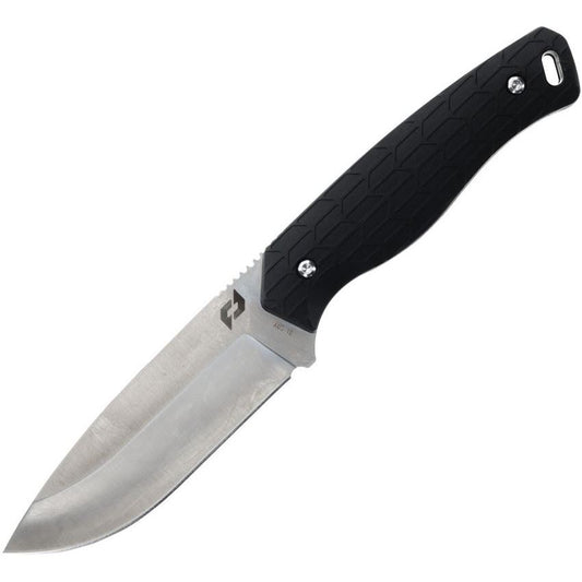 Schrade 1159309 Exertion Satin Fixed Blade Knife Black Handles