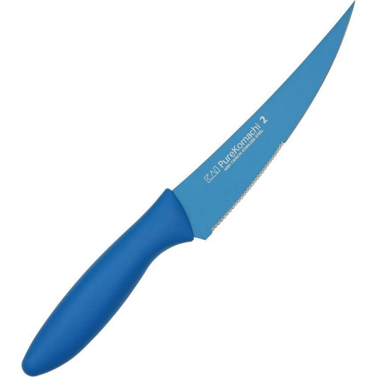 Kai 5061 Multi-Utility Blue Fixed Blade Knife Blue Handles