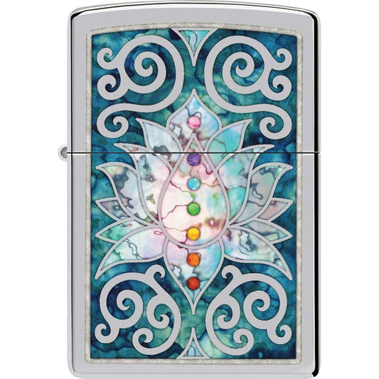 Zippo 73871 Lotus Flower Design Lighter