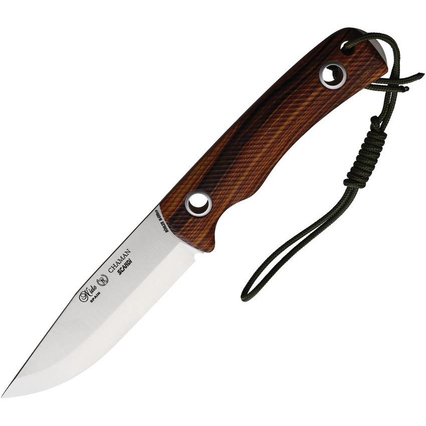 Nieto 146C Chaman Scandi Steel Fixed Blade Knife Cocobolo Handles