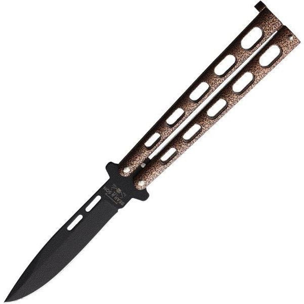 Bear & Son 115CV Butterfly Copper Black Knife Vein Handles