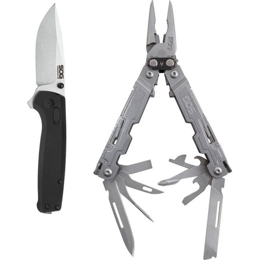 SOG 99992445 Terminus XR/PowerAccess Knife Black Handles