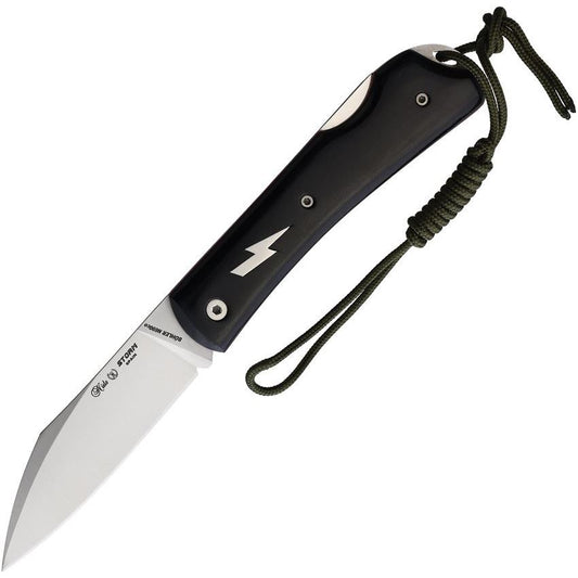 Nieto 167M Storm Lockback Knife Black Micarta Handles