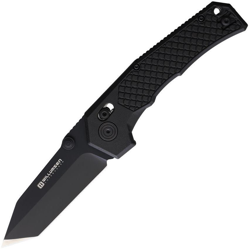 Willumsen Copenhagen Z723TMD Zero7 Crossbar Lock Midnight Satin Folding Knife Rosewood Handles