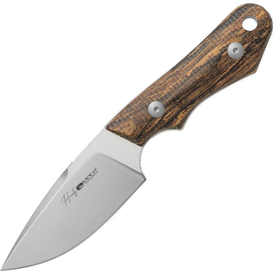 Viper 4038BC Handy Bocote Satin Fixed Blade Knife Bocotewood Handles