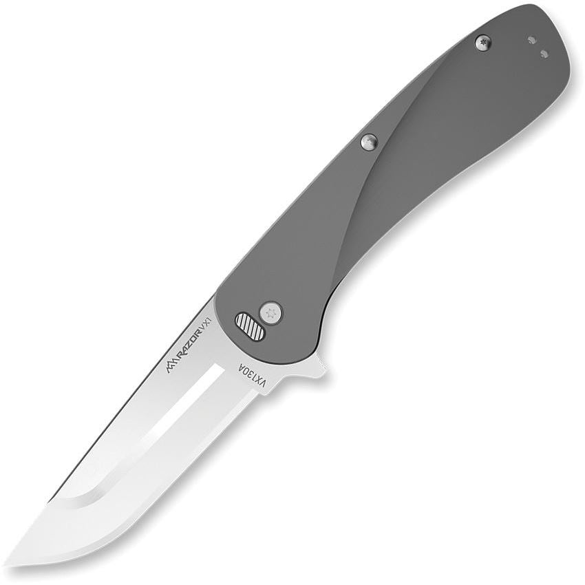 Outdoor Edge VX130A Razor VX1 Assist Open Linerlock Knife with Gray Handles