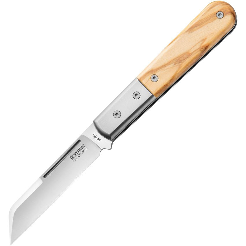 LionSTEEL CK0115UL Barlow Knife Dom Olive Wood Handles