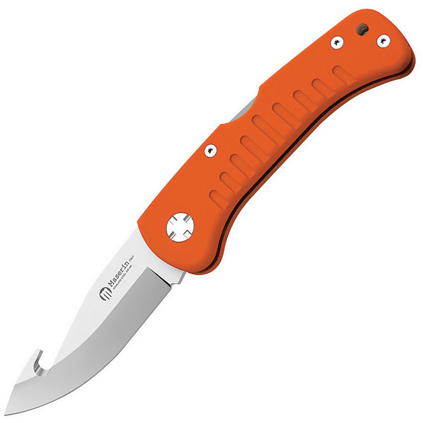 Maserin 763G10A Skinner Lockback Knife Orange G10 Handles