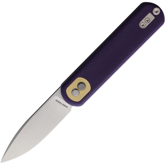 Vosteed CG3S07 Corgi Trek Lock Knife Purple Handles