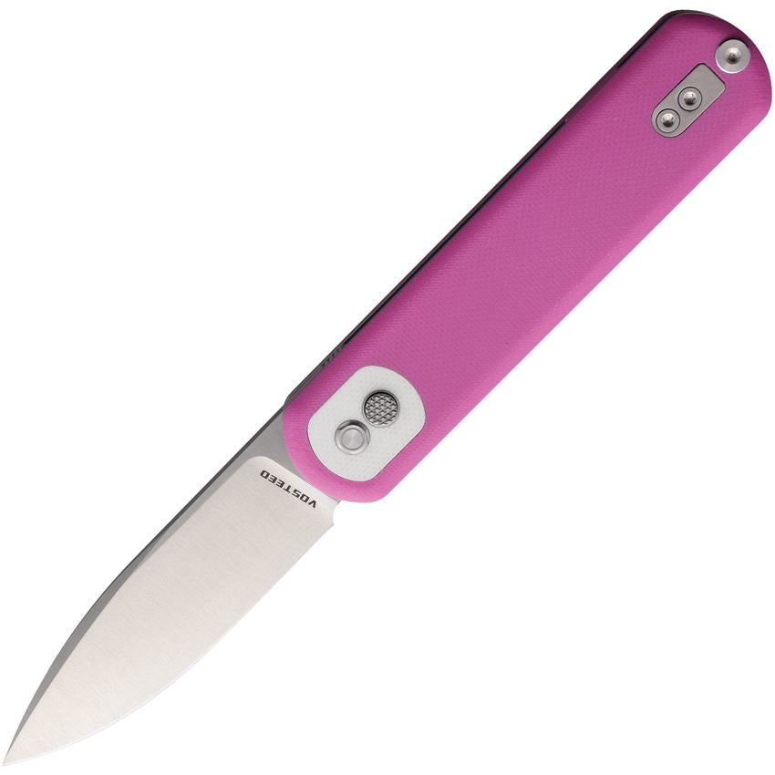 Vosteed CG3S06 Corgi Trek Lock Knife Pink Handles