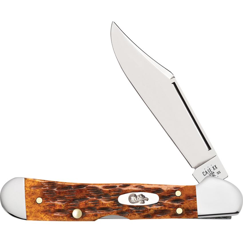 Case XX 66693 Copperlock Knife Harvest Orange Handles