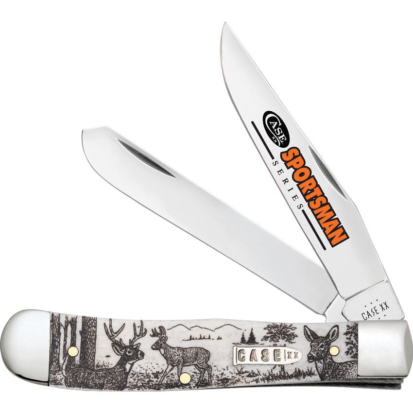 Case XX 81220 Sportsman Trapper Knife Deer Handles