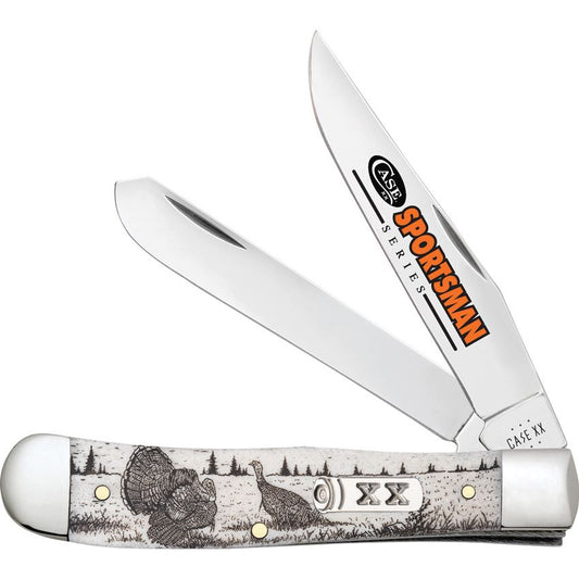 Case XX 81221 Sportsman Trapper Knife Turkey Handles