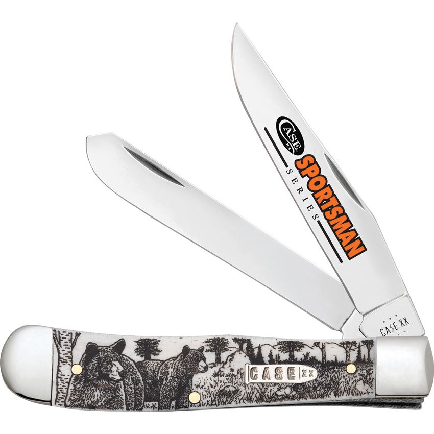 Case XX 81223 Sportsman Trapper Knife Bear Handles