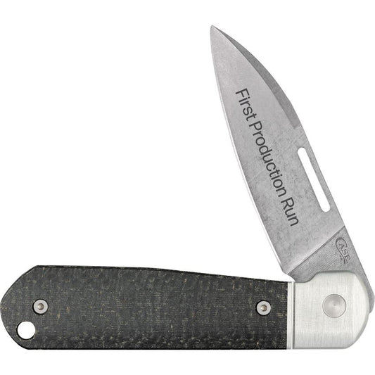 Case XX 82230 Highbanks Revoindie Stonewashed Knife Black Micarta Handles