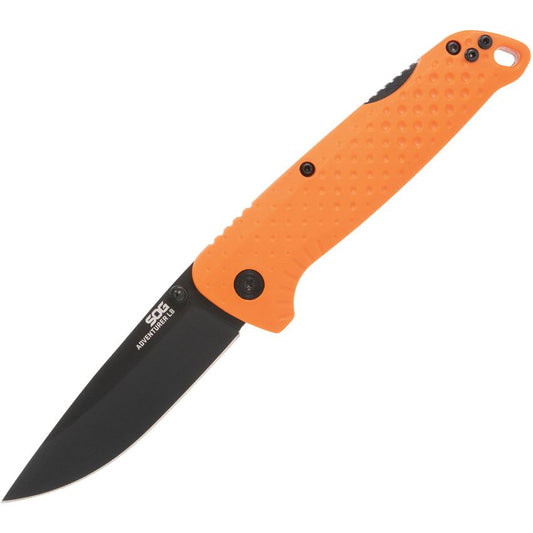 SOG 13110243 Adventure Lockback Knife Orange Handles