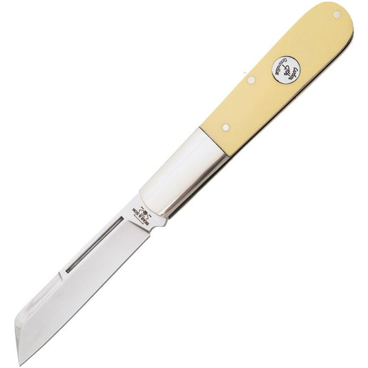 Bear & Son C3180 Barlow Knife Yellow Delrin Handles