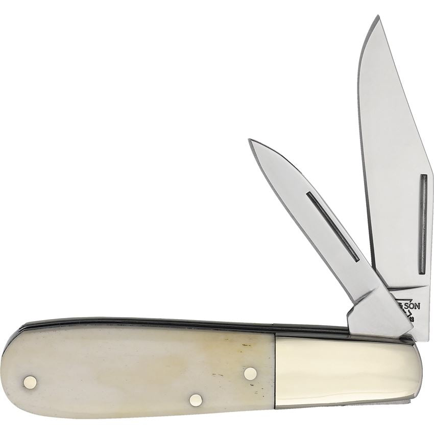 Bear & Son WSB281 Barlow Knife White Smooth Bone Handles