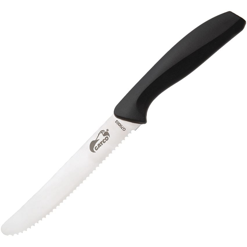 Gatco 70003 Steak Knife Round Black Handles