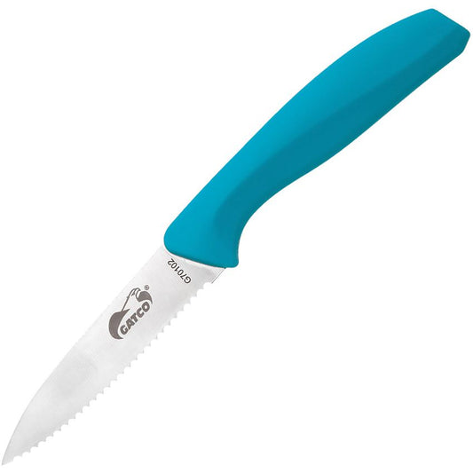 Gatco 70102 Classic Paring Knife Teal Handles