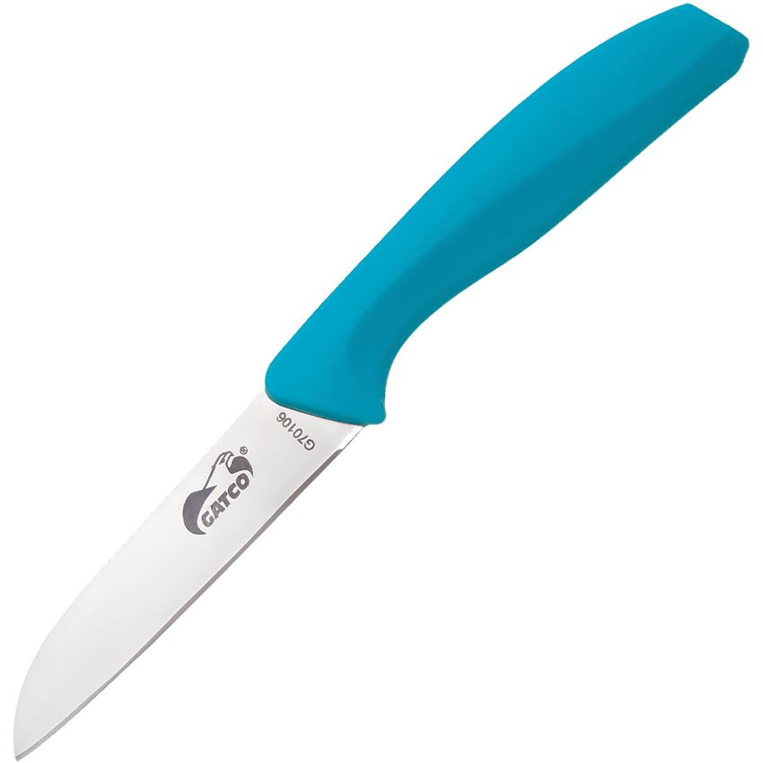 Gatco 70106 Grand Paring Knife Teal Handles