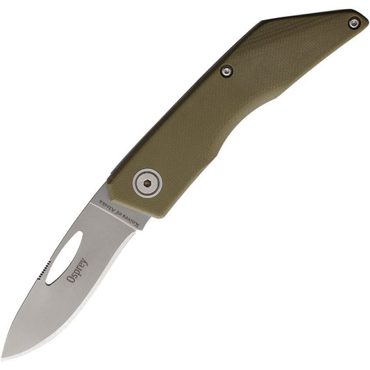 Knives Of Alaska 00414FG Osprey Slip Joint Knife OD Green Handles