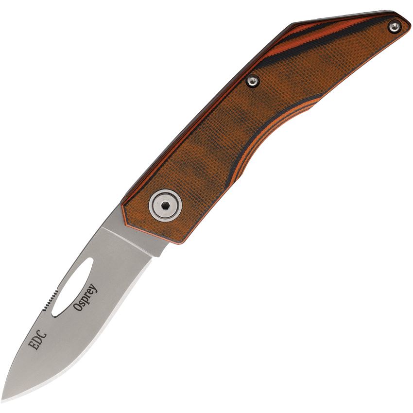 Knives Of Alaska 00415FG Osprey Slip Joint Knife Orange/Black Handles