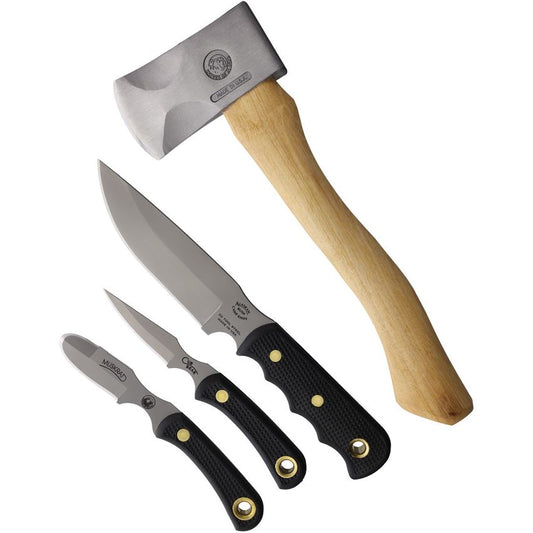 Knives Of Alaska 00250FG Hunter Pro Pack Set Black Handles