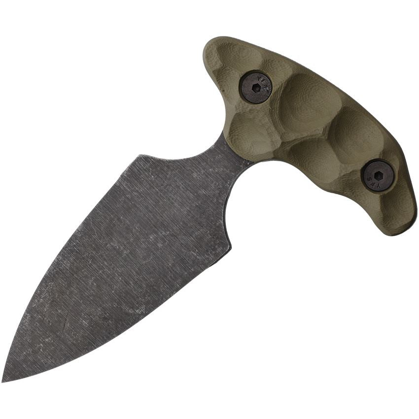 Stroup SD1ODGG10 Stabber Acid Washed Push Dagger OD Green Handles