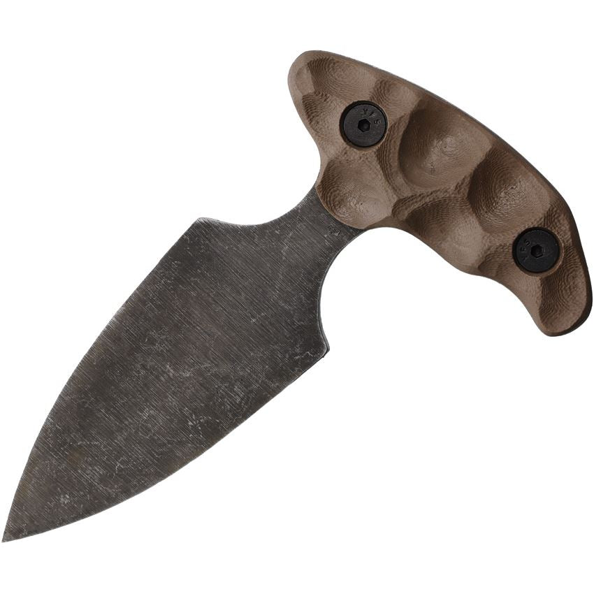 Stroup SD1FDEG10 Stabber Acid Washed Push Dagger Dark Earth Handles