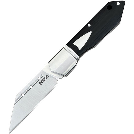 Begg 036 Bullet Train Slip Joint Knife Black Handles