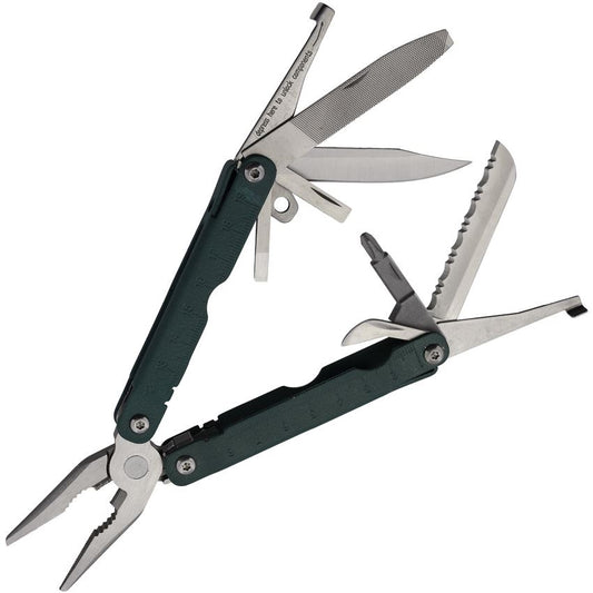 Hard Hat 911GN Journeyman Multitool Green Handles